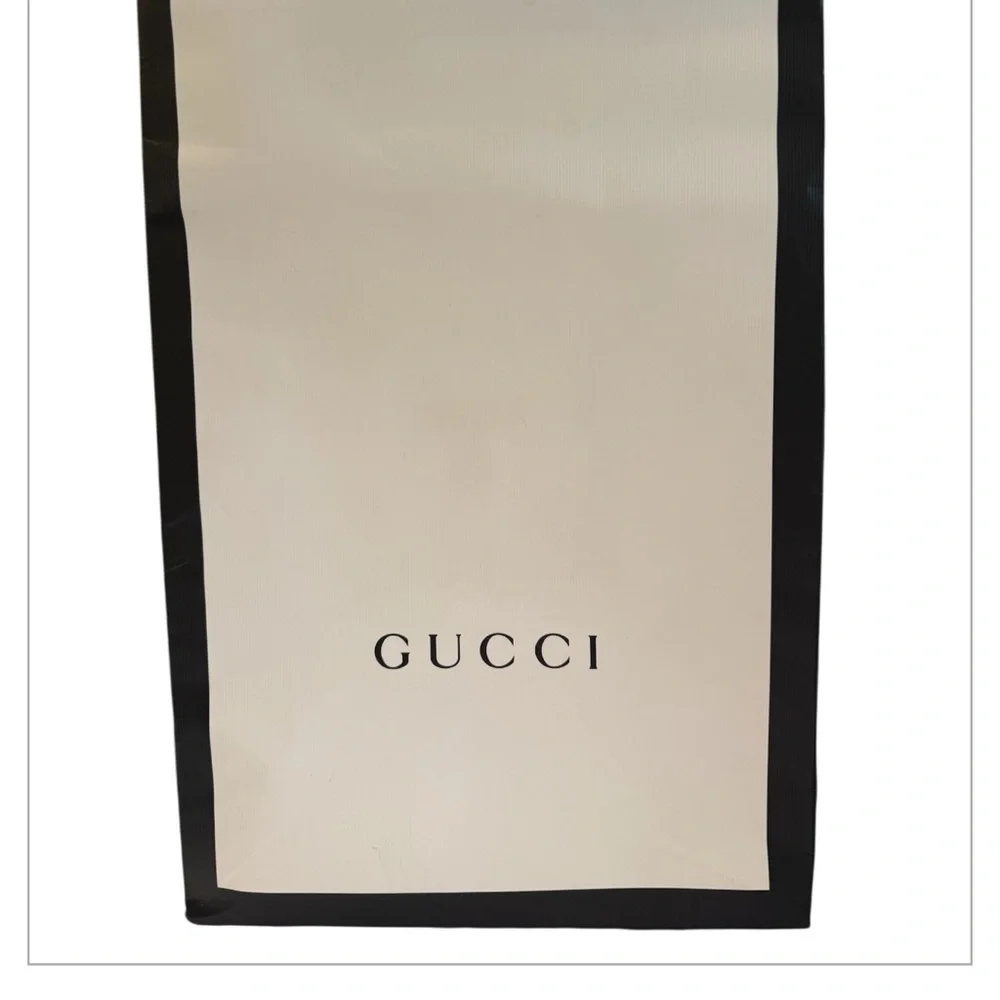 Gucci Large Gift Box Set w/ Dust Bag & Shopping Bag 7.5x7.5x5 Authentic